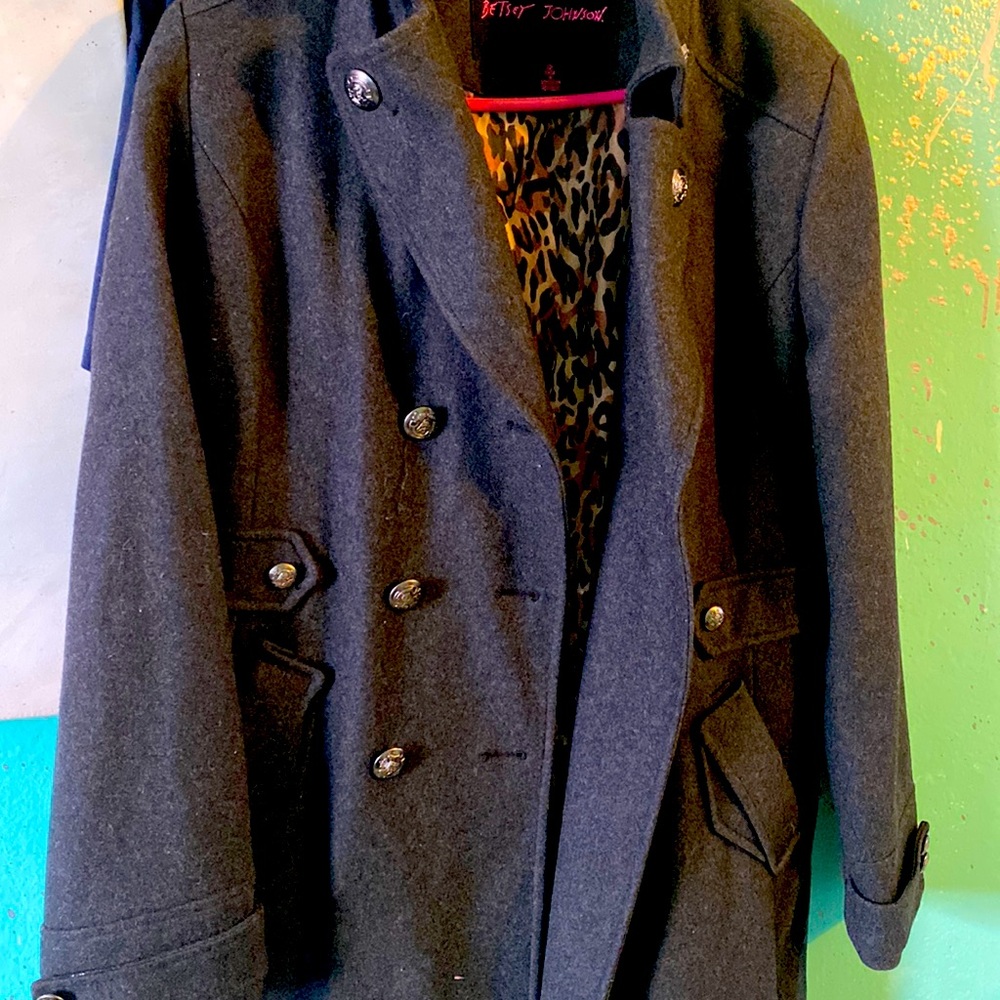 Betsey Johnson wool peacoat